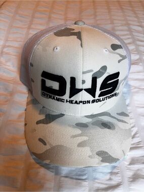 DWS Dynamic Weapon Solutions Camouflage Trucker Hat - Desert Camo
